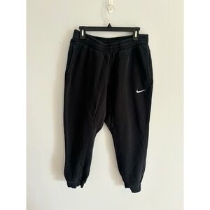 Nike Fleece Joggers Sweatpants Black Comfy‎ Casual Activewear Lounge Large